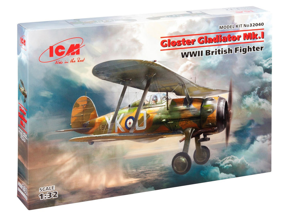 ICM 1/32 WW2 Gloster Gladiator Mk.I, WWII British Fighter