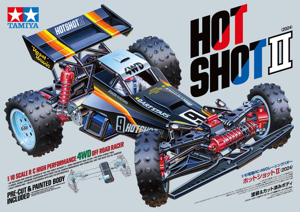 Tamiya RC 1/10 scale R/C model assembly kit 4WD buggy Hotshot II (2024)