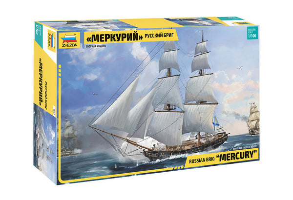 Zvezda 1/72 Scale Russian brig Merkurii 19th century ship model kit