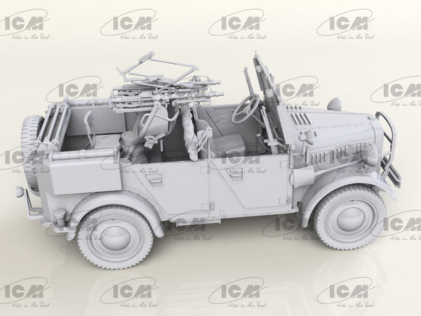 ICM 1/35 WW2 le.gl.Einheitz-Pkw Kfz.4, WWII German Light Anti-Aircraft Vehicle