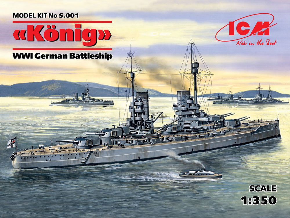 ICM 1/350 'König', WWI German Battleship