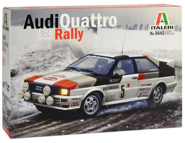 Italeri 1/24 Audi Quattro Rally Car model kit