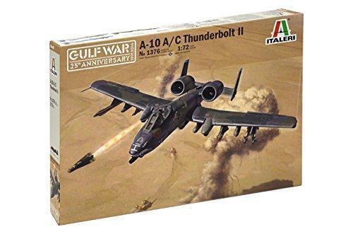 Italeri 1:72 Scale American A-10 Thunderbolt II Gulf War plane model kit