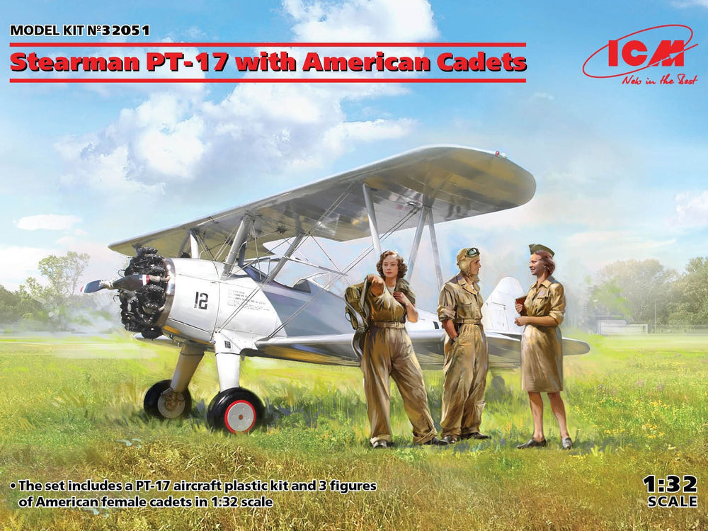 ICM 1/32 scale Stearman PT-17 with American Cadets