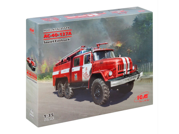 ICM 1/35 Russian AC-40-137A, Soviet Firetruck (100% new molds)
