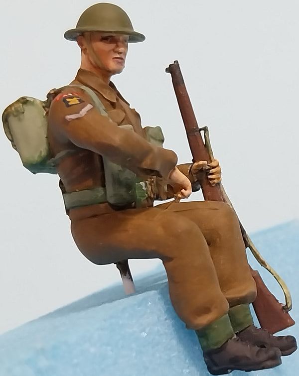 Homefront 1/35 scale WW2 British Infantry sitting #4