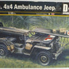 ITALERI 1/35 Scale WW2 Allied 1/4 TON 4X4 AMBULANCE JEEP D-DAY model kit