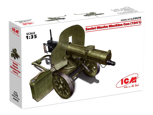 ICM 1/35 WW1 Soviet Maxim Machine Gun (1941)