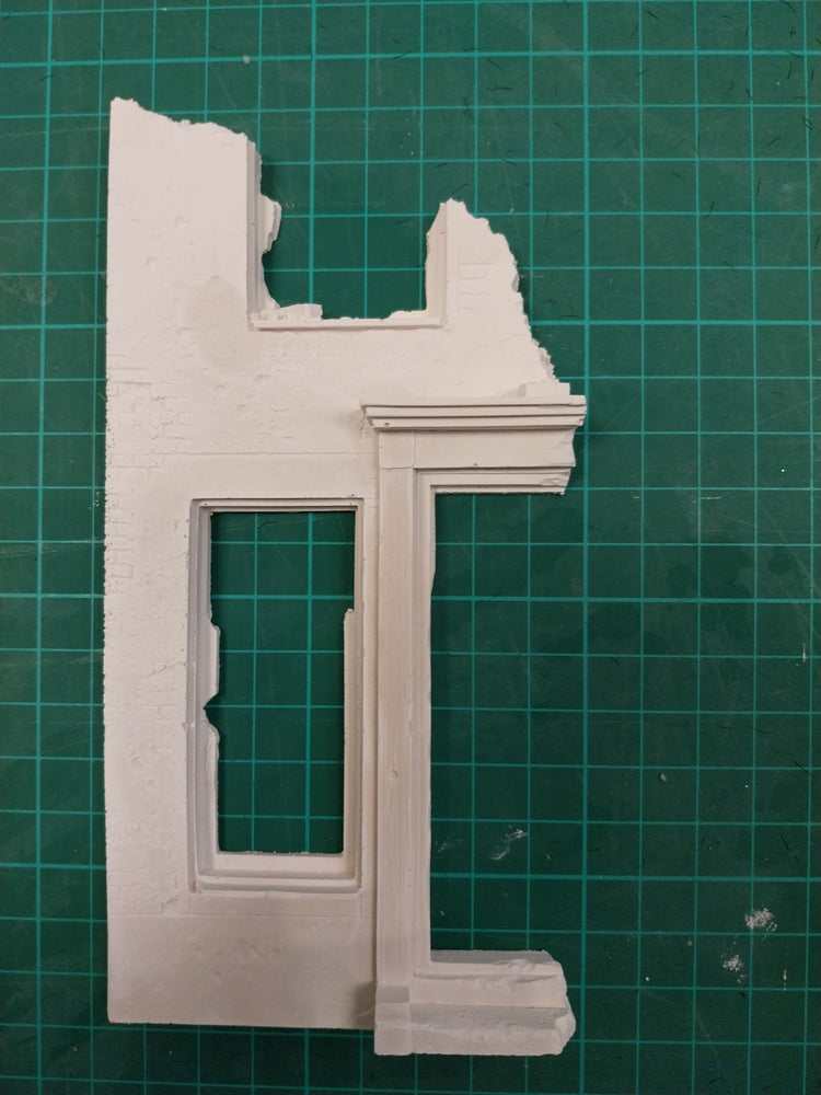 FoG Models 1/35 scale Ruined building walls #23 diorama accessory