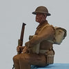 Homefront 1/35 scale WW2 British Infantry sitting #1