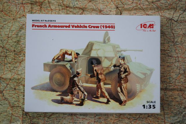 ICM 1/35 WW2 French Armoured Vehicle Crew (1940) (4 figures)