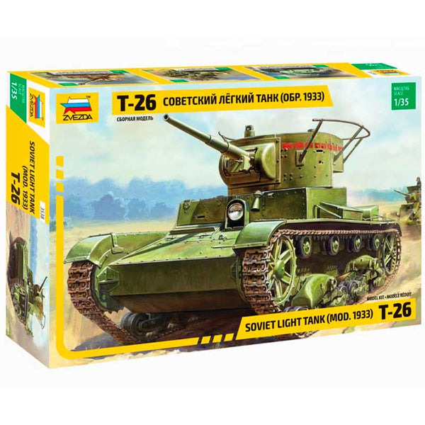 Zvezda 1/35 WW2 Soviet T-26 Tank