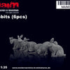 MaiM 1/35 scale Rabbits / Rabbits (6pcs)