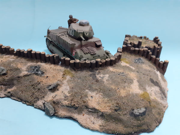 FoG Models 1/35 Gun Emplacement Sections Log retaining wall WW1 WW2