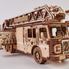 Wood Trick 3D wooden model kit Rescue Firetruck