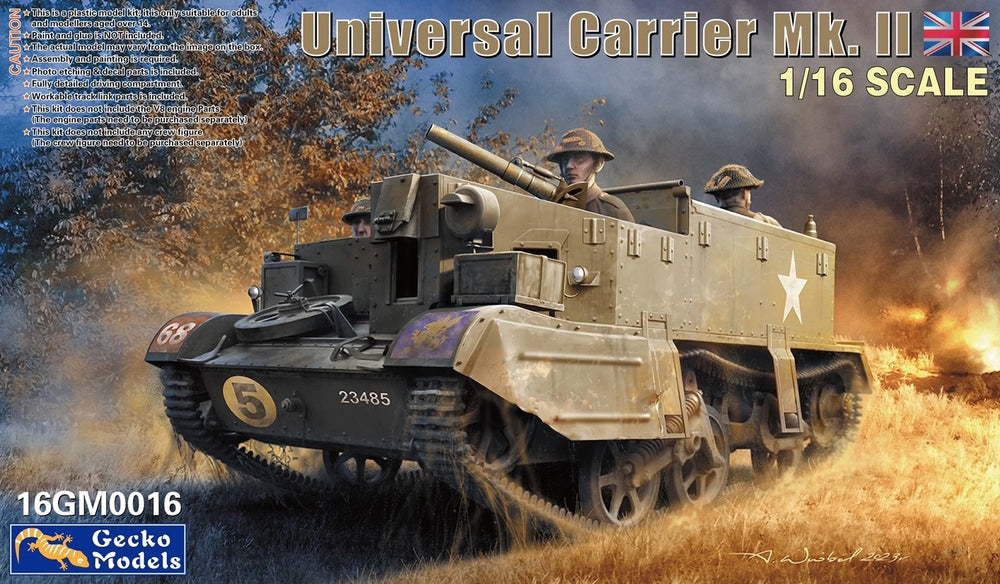 Gecko 1/16 WW2 British Universal Carrier Mk II
