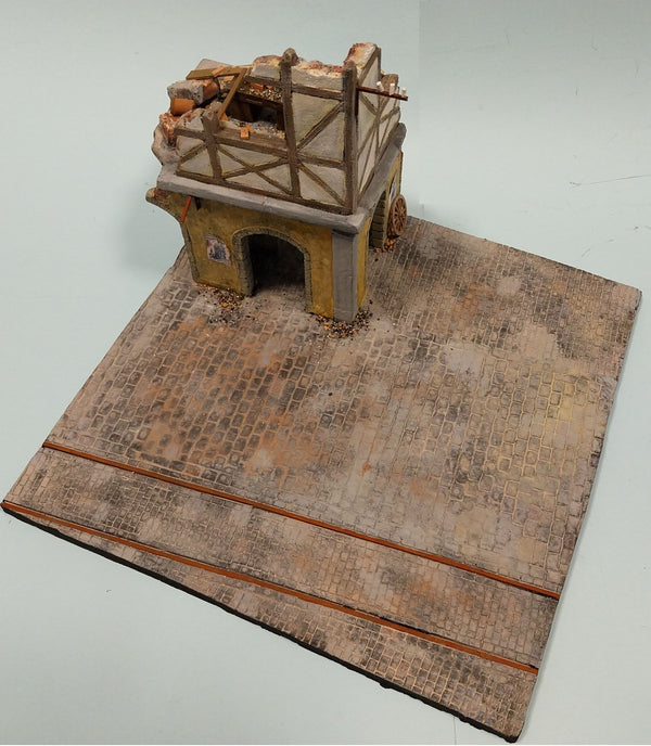 FoG Models 1/35 WW2 GERMAN VILLAGE RUIN Diorama - Base 295mm x 295mm