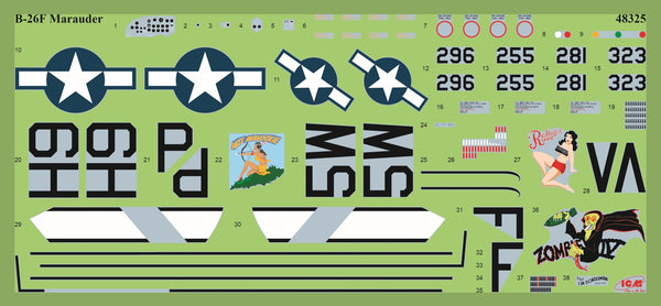 ICM AIRCRAFT 1:48 B-26F Marauder, WWII American Bomber