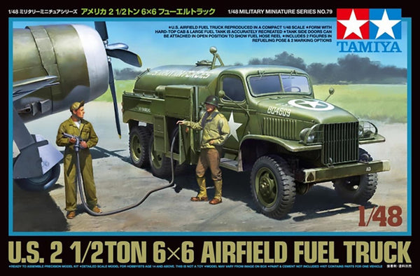 Tamiya 1/48 scale WW2 American US 2.25 Ton Airfield Fuel Truck model kit