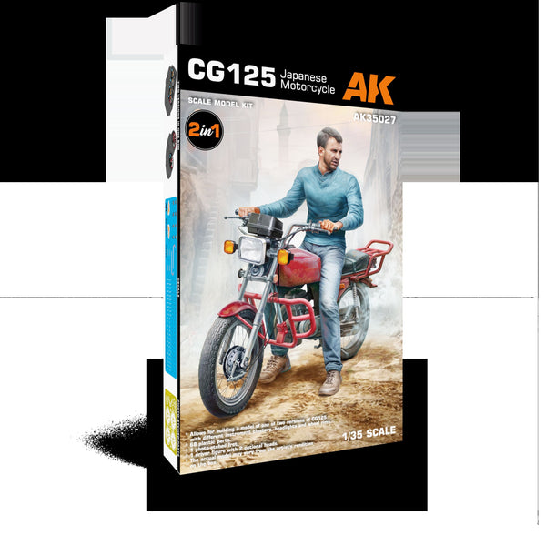 AK Interactive Model Kit 1/35 scale CG125 JAPANESE MOTORCYCLE 1/35 scale