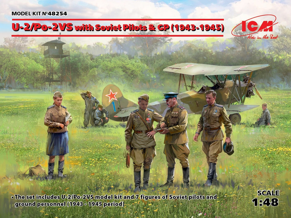 ICM 1/48 U-2/Po-2VS with Soviet Pilots & GP (1943-1945)