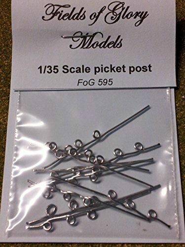 FoG Models 1/35 Scale Metal picket post for barbed wire (10 pack ...