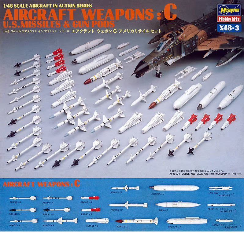 Hasegawa 1:48 U.S Aircraft Weapon Set C