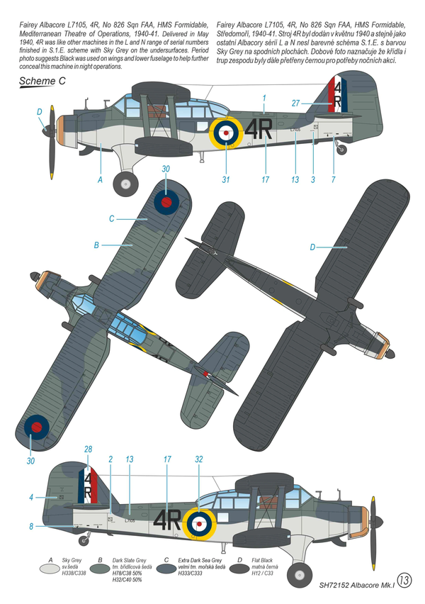 Special Hobby 1/72 WW2 RAF Fairey Albacore Mk1