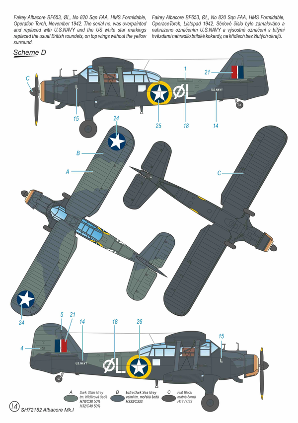 Special Hobby 1/72 WW2 RAF Fairey Albacore Mk1