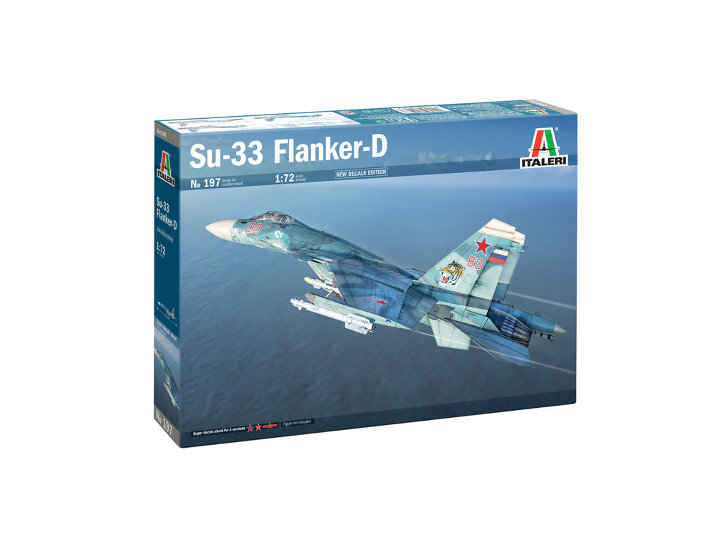 Italeri 1/72 scale Russian SU-27 Sea Flanker aircraft model kit