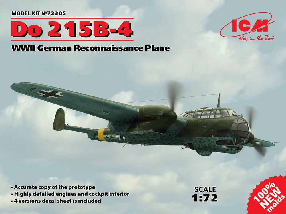 ICM 1/72 WW2 Do 215B-4, WWII Reconnaissance Plane
