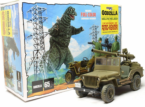 1:25 Godzilla Army Jeep from Invasion of the Astro Monster plastic assembly model kit