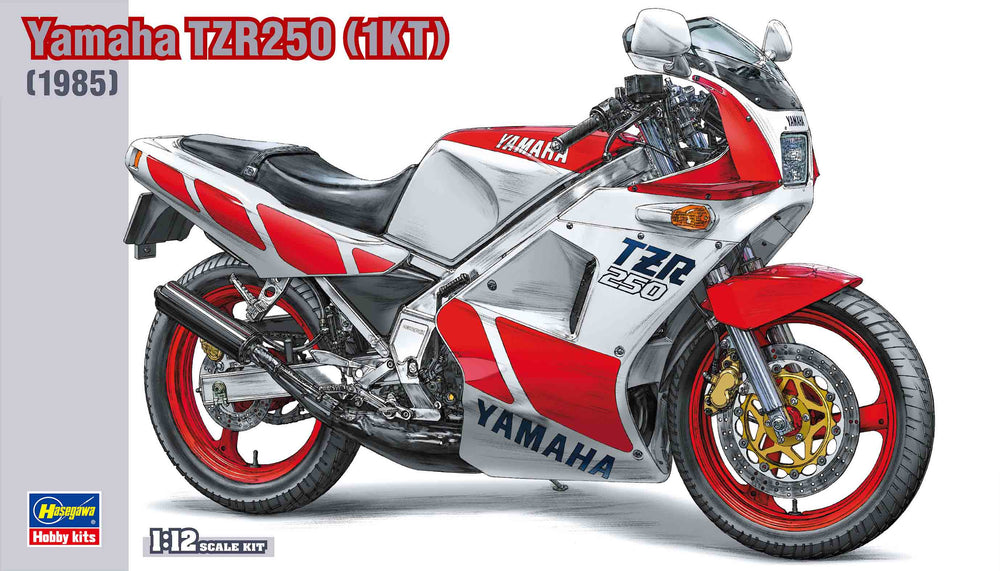Hasegawa 1:12 scale Yamaha TZR250 motorbike model kit