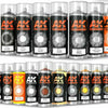 AK interactive spray paint rattle can 400ml and 150ml