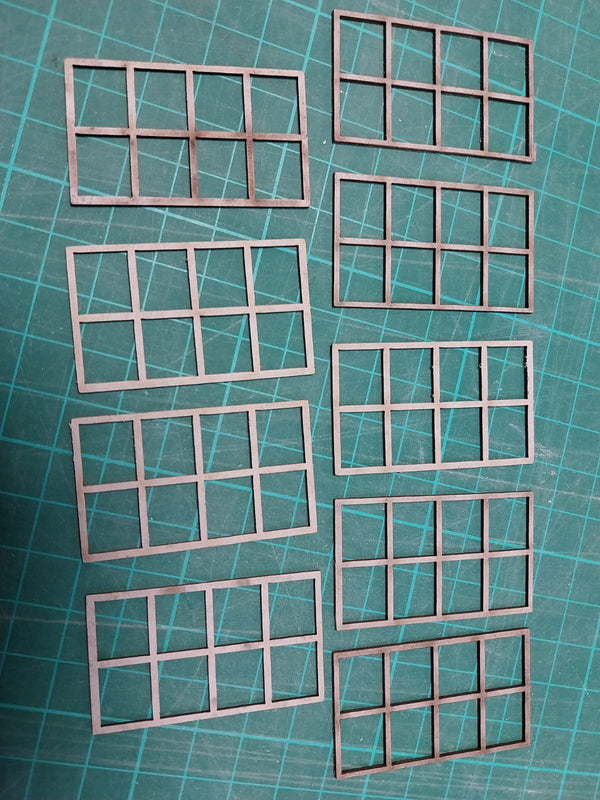 1/35 scale  Window frame pack (9 pcs)