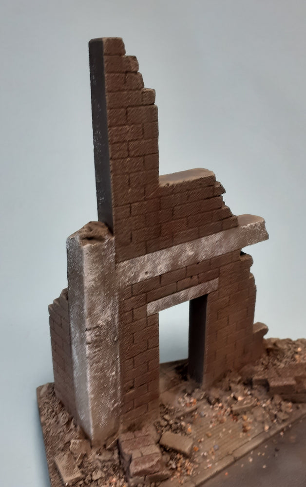 FoG Models 1/35 scale Ruined building walls #1 Pack of 2 sections