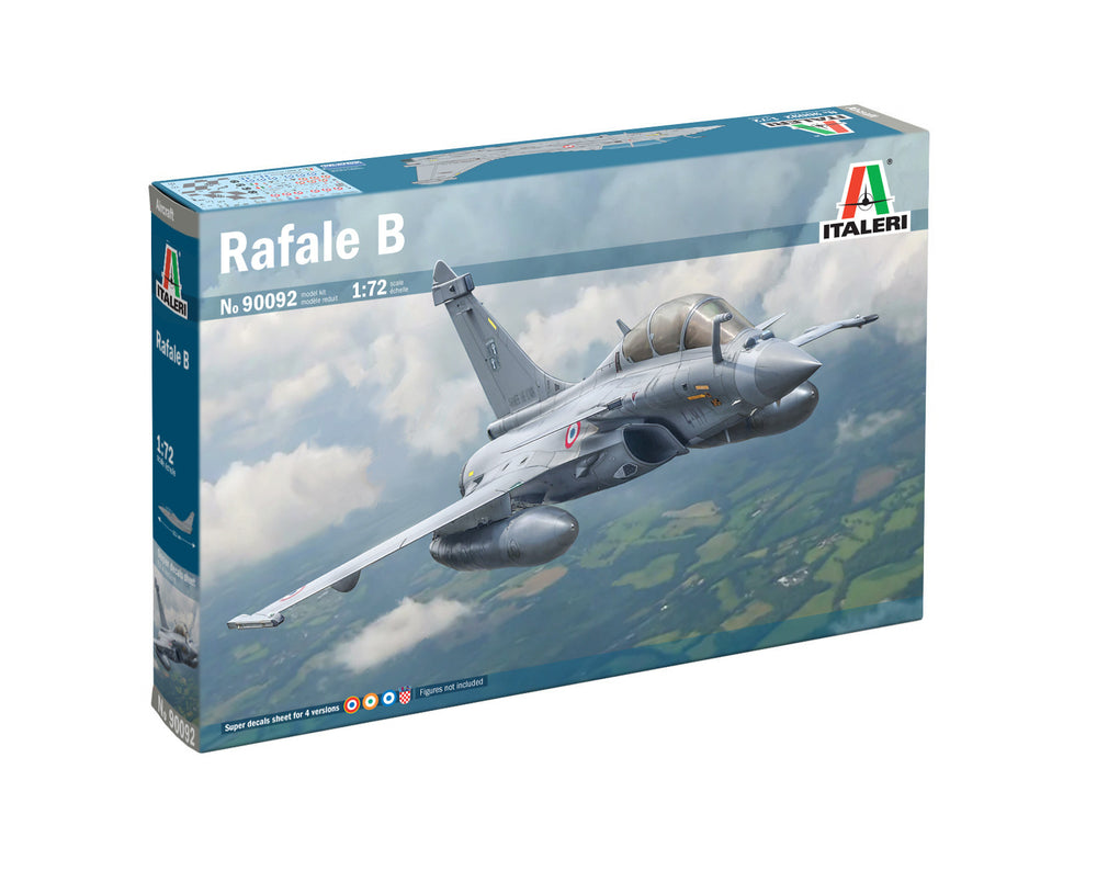 Italeri 1/72 scale Rafale B Two-Seat French Fighter Aircraft model kit