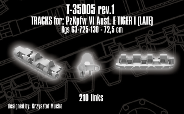 Quick Tracks 1/35 scale WW2 track upgrade Tiger 1 - Late tracks