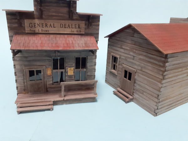 1/35 scale laser cut building Wild West - General dealer