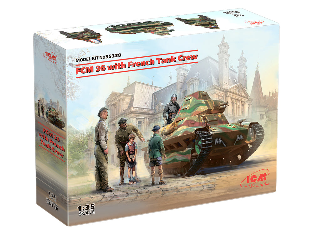 ICM 1/35 WW2 FCM 36 with French Tank Crew