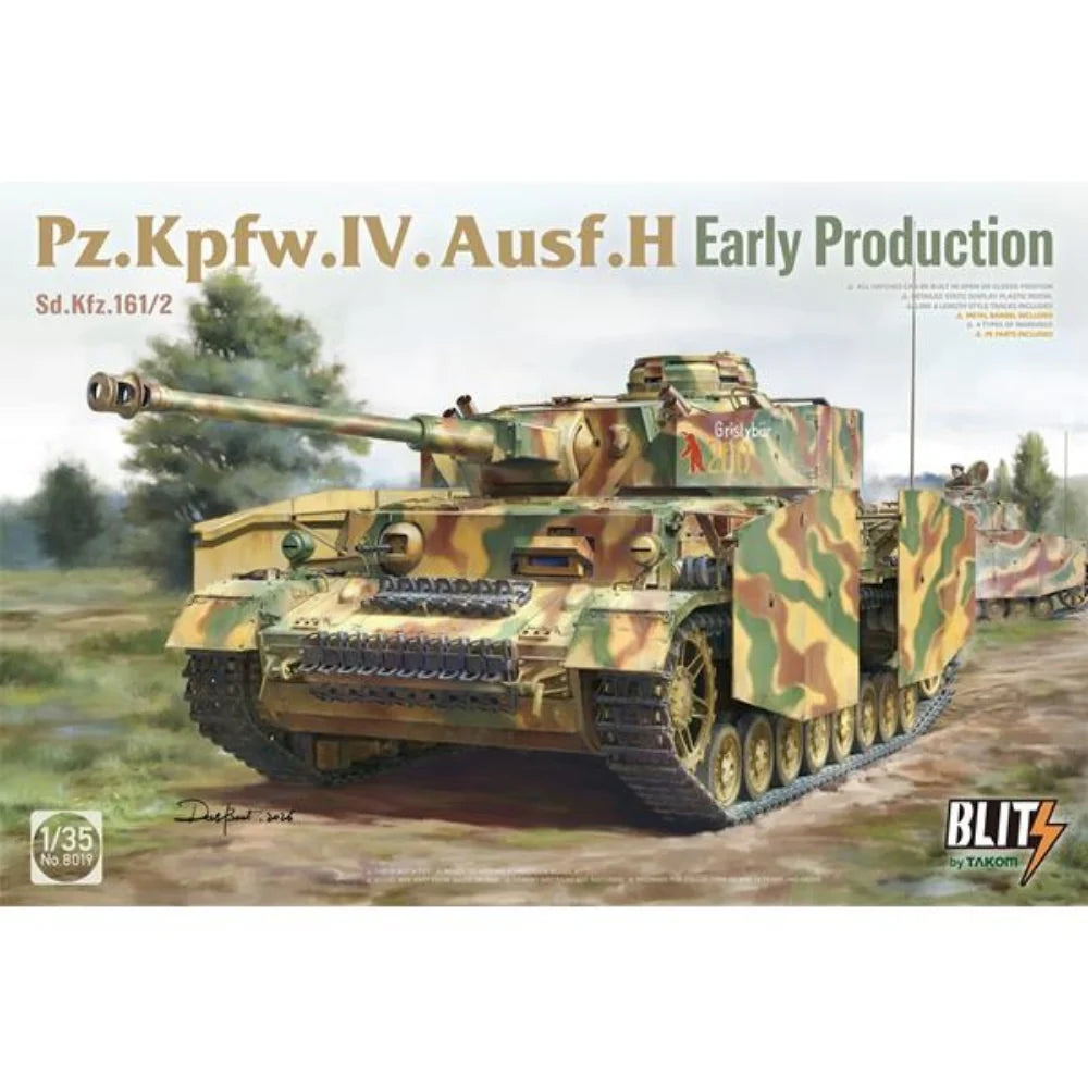 TAKOM 1/35 scale WW2 German Pz.Kpfw. IV. Ausf. H Early Production Sd.Kfz.161/2