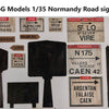 FoG Models 1/35 Normandy Road sign set #1