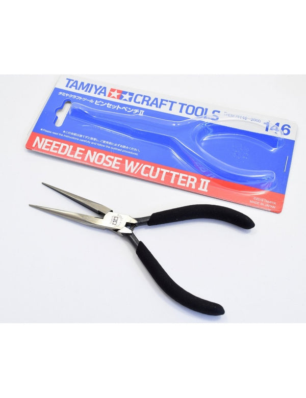 TAMIYA TOOLS / ACCESSORIES - NEEDLE NOSE W/CUTTER II WAS 74034