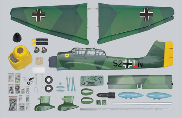 Phoenix WW2 German STUKA Ju87 120/20cc ARTF RC Plane model