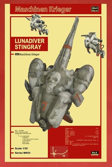 Mak Machine Krieger 1/35 Lunadiver Stingray  Fireball SG & Fireball SG Prowler Suits
