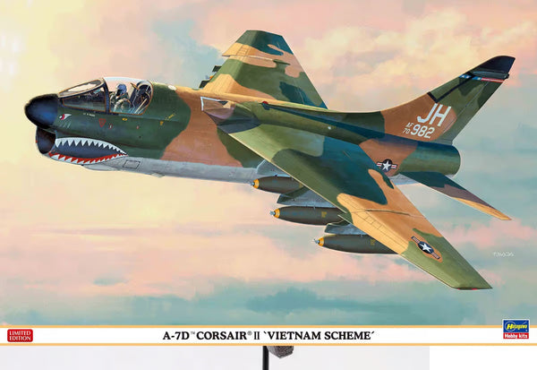 Hasegawa 1:48 A-7D Corsair II Vietnam War scheme plane model Kit