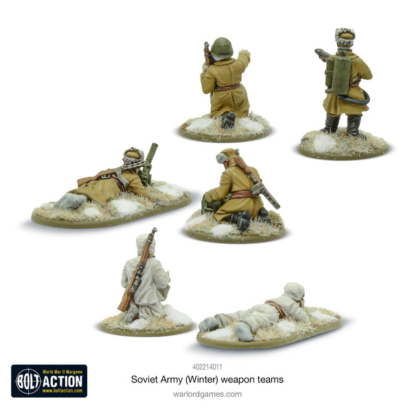 Warlord Games 28mm - Bolt Action WW2 Soviet Army (Winter) weapons teams