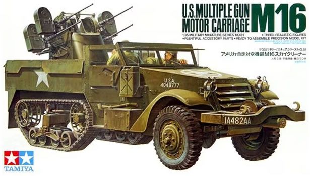Tamiya 1/35 WW2 US Multiple Gun Carriage M16 Quad carrier halftrack **PREORDER**