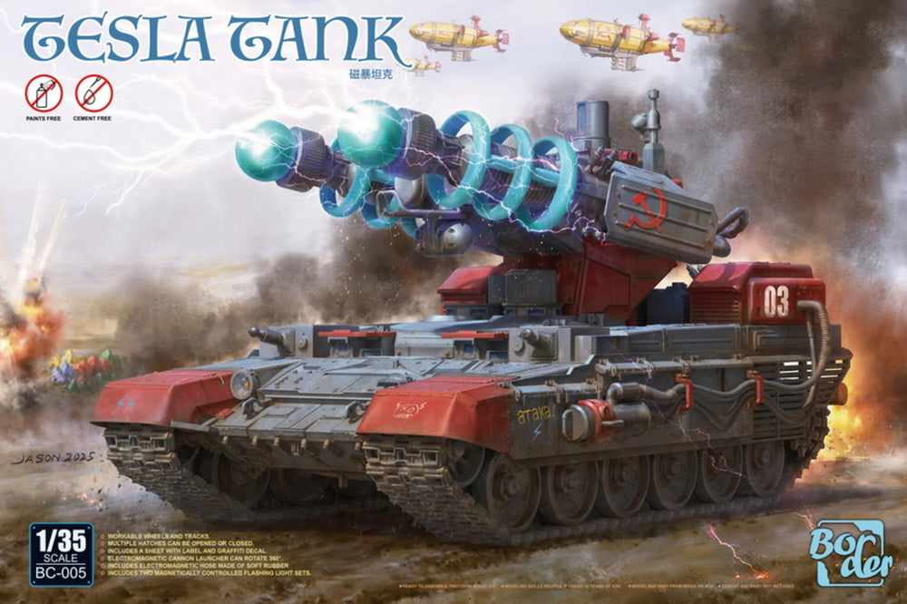 Border Models 1/35 scale BC-005 Tesla Tank model kit