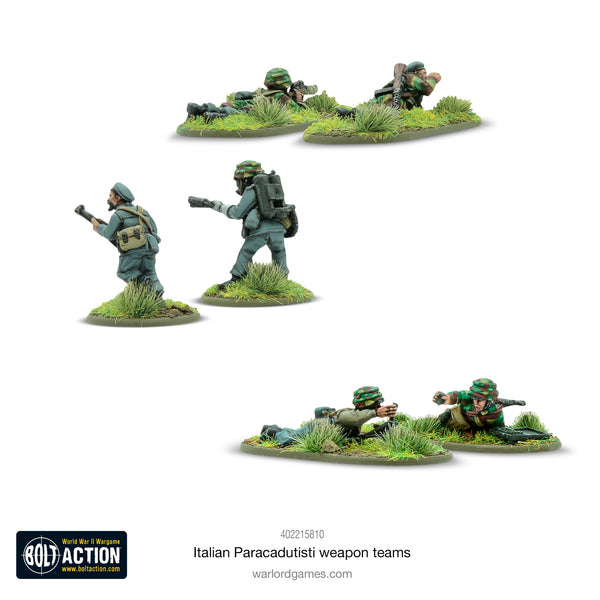 Warlord Games 28mm - Bolt Action WW2 Italian Paracadutisti Weapons Teams